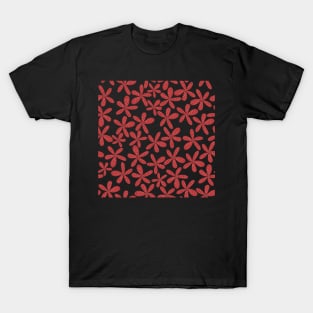 Pink and red Flower design T-Shirt